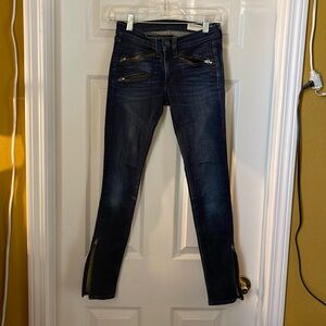 RAG & BONE zipper pockets, zipper ankle, skinny size 24 (second pair)